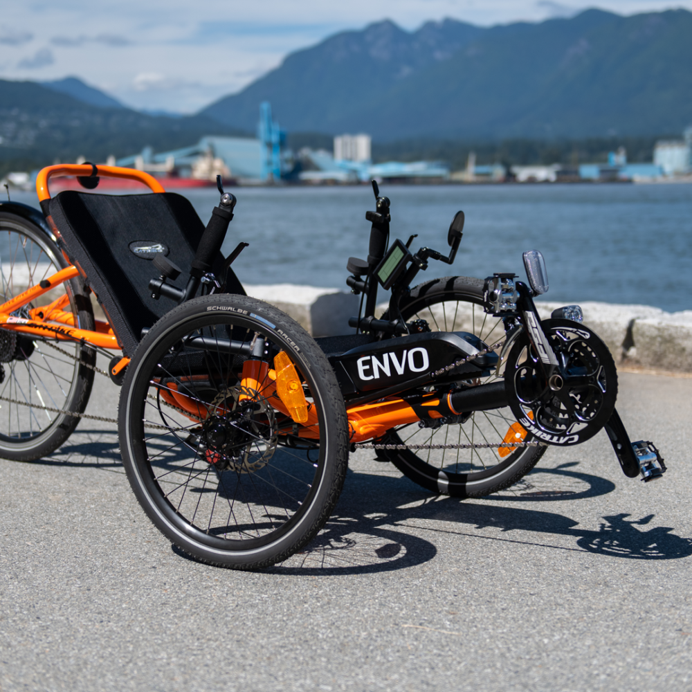 Recumbent Electric Conversion Kit Trike on seawall Vancouver Canada